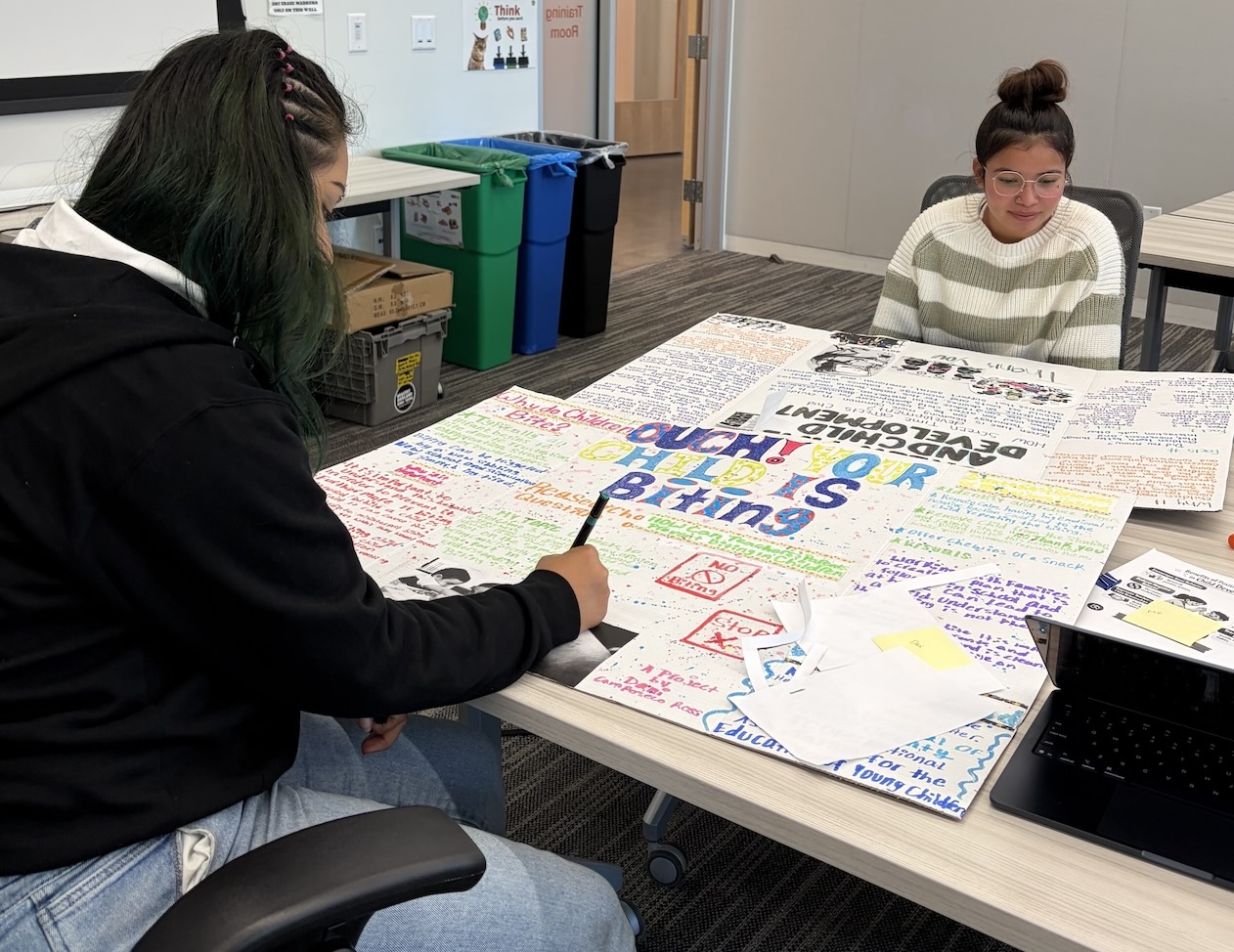 EEAP apprentices attending a college class